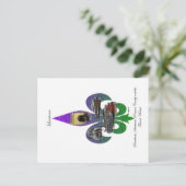 Louisiana Fleur de Lis Briefkaart (Staand voorkant)