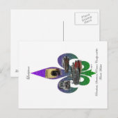 Louisiana Fleur de Lis Briefkaart (Voorkant / Achterkant)