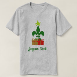 Louisiana Fleur de Lis Cajun kerstboom noel T-shirt