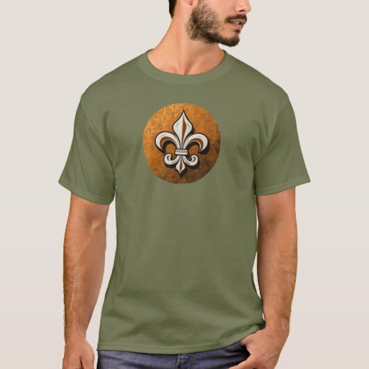 Louisiana Fleur-de-lis Elegance T-shirt (Voorkant)