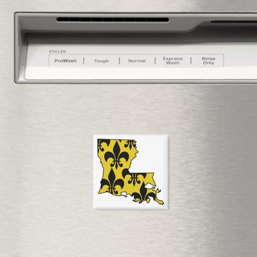 Louisiana Fleur de Lis Magneet (Insitu (Vaatwasser))