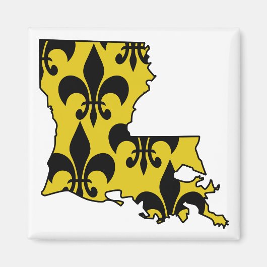 Louisiana Fleur de Lis Magneet (Voorkant)