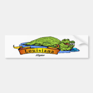 Louisiana Gator Bumpersticker