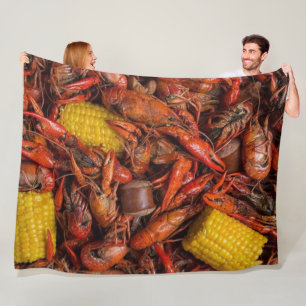Louisiana gekookte langoesten, New Orleans, grappi Fleece Deken