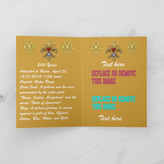 Louisiana Greeting-Note Kaart meer dan 50 kleuren (Binnen)