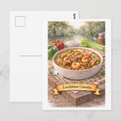 Louisiana Gumbo (Amerikaanse Eetseries) Briefkaart (Voorkant / Achterkant)