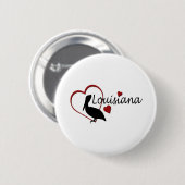 Louisiana harten met Pelicans Button (Voorkant /achterkant)