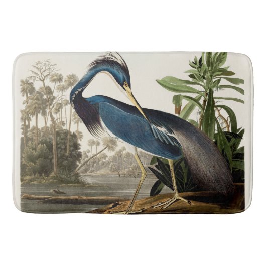 Louisiana Heron, 1834, Uit de vogels van Amerika Badmat (Voorkant)