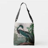 Louisiana Heron Birds of America Audubon Print Crossbody Tas (Achterkant)