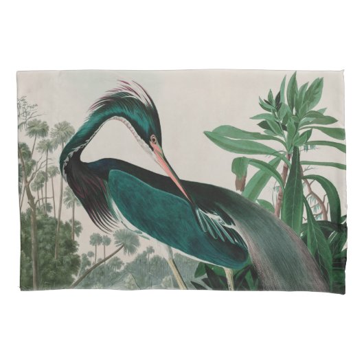 Louisiana Heron Birds of America Audubon Print Kussensloop (Voorkant)