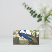 Louisiana Heron van John James Audubon Visitekaartje (Staand voorkant)