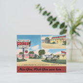 Louisiana, Hollywood Motel, Baton Rouge Briefkaart (Staand voorkant)
