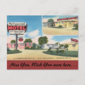 Louisiana, Hollywood Motel, Baton Rouge Briefkaart (Voorkant)