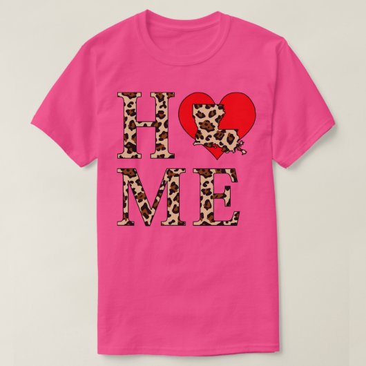 Louisiana Home Leopard Print T-shirt (Design voorkant)