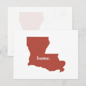 Louisiana home silhouette state-kaart briefkaart (Voorkant / Achterkant)