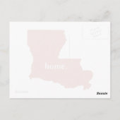 Louisiana home silhouette state-kaart briefkaart (Achterkant)