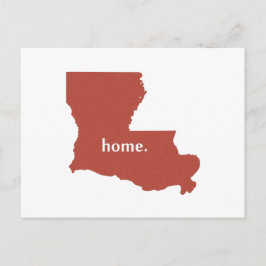 Louisiana home silhouette state-kaart briefkaart