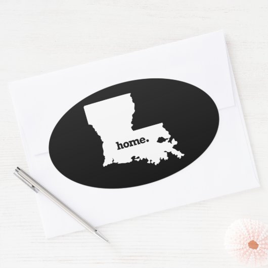 LOUISIANA HOME STATE -.png Ovale Sticker (Envelop)