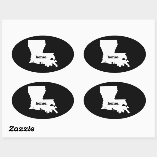 LOUISIANA HOME STATE -.png Ovale Sticker (Vel)