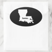 LOUISIANA HOME STATE -.png Ovale Sticker (Tas)