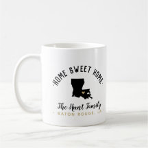 Louisiana Home Sweet Home Familie Monogram Mok
