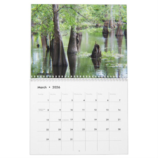 Louisiana Honey Island Calendar 2022 Kalender (Mar 2026)