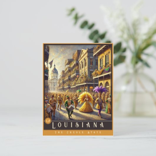 Louisiana | hyperrealistisch Briefkaart (Staand voorkant)