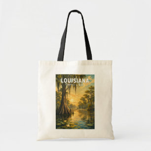 Louisiana Illustratie Reis Kunst Vintage Tote Bag