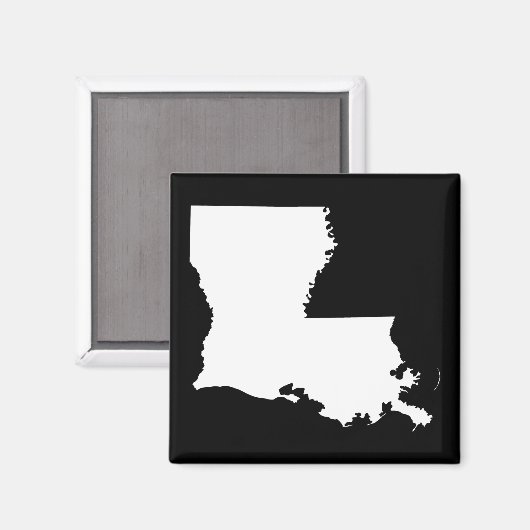Louisiana in het wit en zwart magneet (Voorkant / Achterkant)