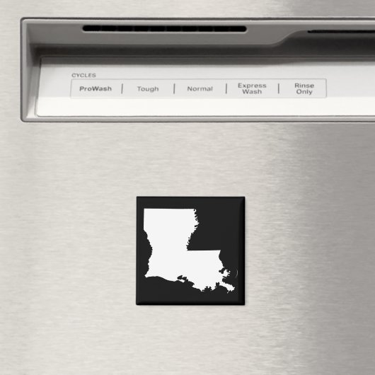 Louisiana in het wit en zwart magneet (Insitu (Vaatwasser))