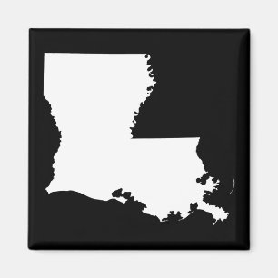 Louisiana in zwart en wit magneet