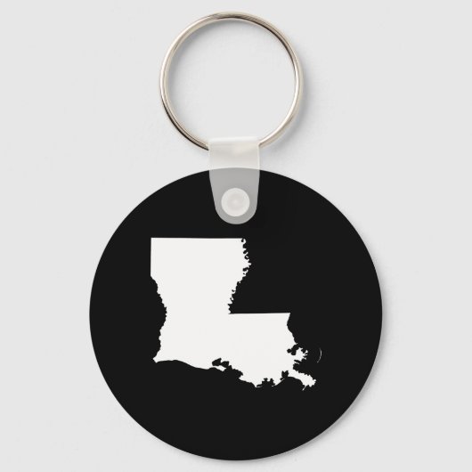Louisiana in zwart en wit sleutelhanger (Voorkant)