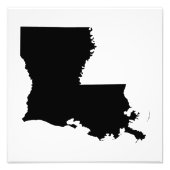 Louisiana in zwart-wit foto afdruk (Voorkant)