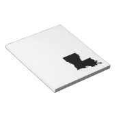 Louisiana in zwart-wit notitieblok (Schuin)