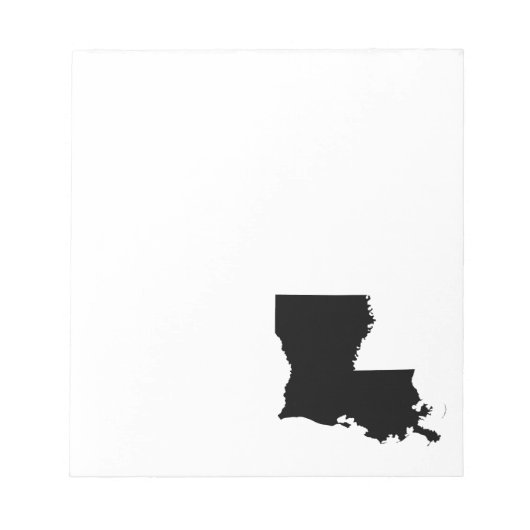 Louisiana in zwart-wit notitieblok (Voorkant)