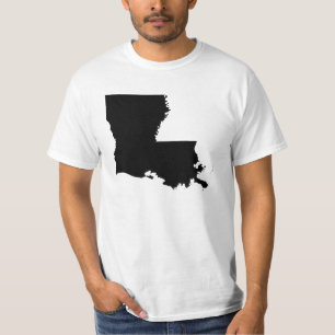 Louisiana in zwart-wit t-shirt