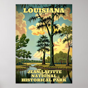 Louisiana Jean Lafitte Nationaal Historisch Park 2 Poster