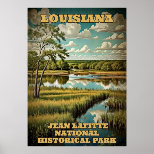 Louisiana Jean Lafitte Nationaal Historisch Park 3 Poster (Voorkant)