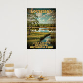 Louisiana Jean Lafitte Nationaal Historisch Park 3 Poster (Keuken)