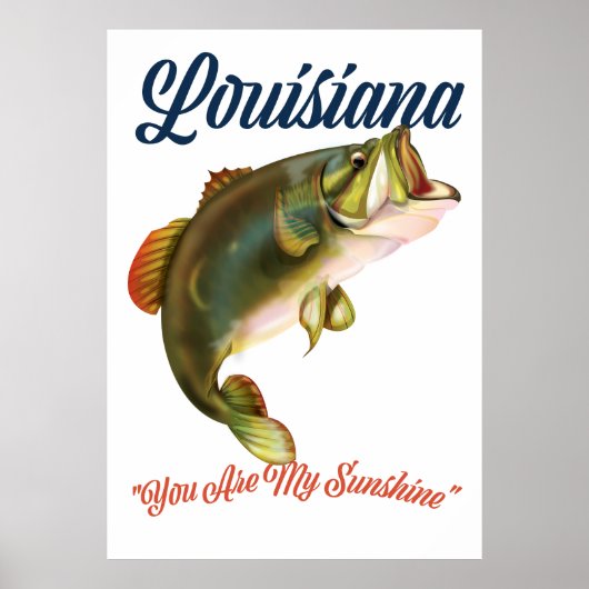 Louisiana "Jij bent mijn Sunshine" Poster (Voorkant)