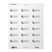 Louisiana Kaart Adres Label (Full Sheet)