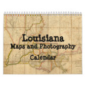 Louisiana-kaarten en fotografie-agenda kalender (Hoes)