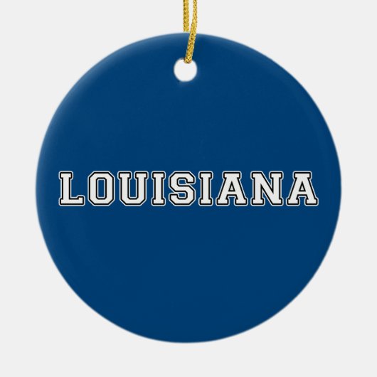 Louisiana Keramisch Ornament (Voorkant)