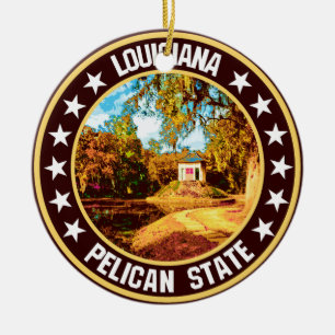 Louisiana Keramisch Ornament