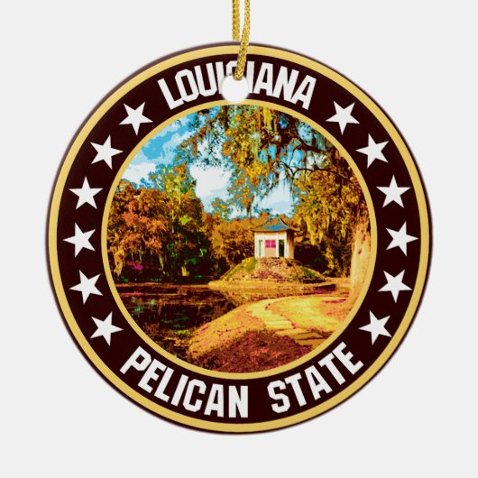 Louisiana Keramisch Ornament (Voorkant)