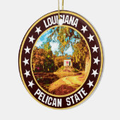 Louisiana Keramisch Ornament (Links)