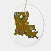 Louisiana kerstboomversiering keramisch ornament (Links)
