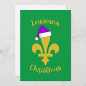Louisiana Kerstmis Feestdagenkaart (Voorkant / Achterkant)
