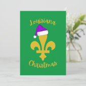 Louisiana Kerstmis Feestdagenkaart (Staand voorkant)