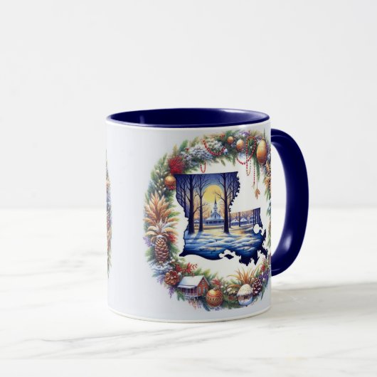 Louisiana Kerstmis Mok (Voorkant rechts)